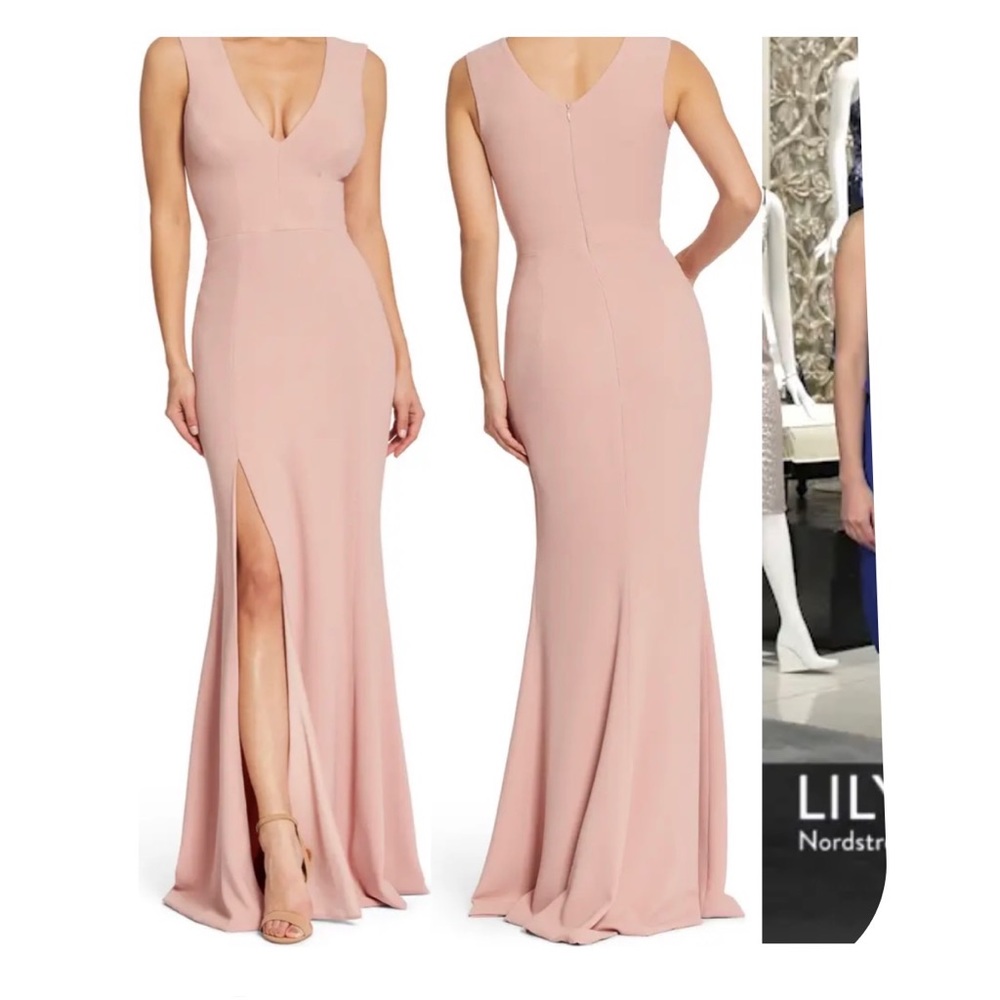 BLUSH BRIDESMAID DRESS- DRESS THE POPULATION XXS  WORN TWICE NON SMOKING HOME N…